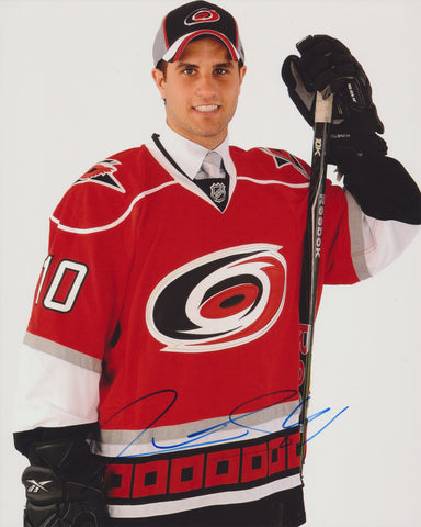 JUSTIN SHUGG SIGNED CAROLINA HURRICANES 8X10 PHOTO