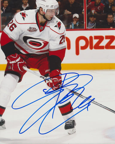 ERIK COLE SIGNED CAROLINA HURRICANES 8X10 PHOTO