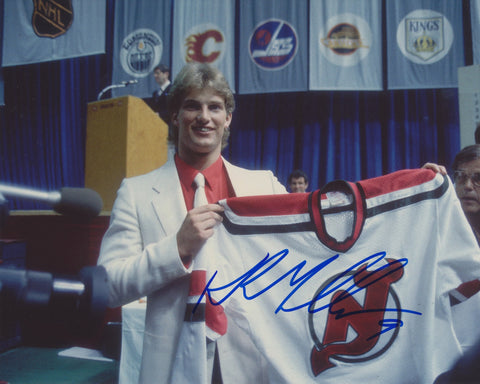 KIRK MULLER SIGNED NEW JERSEY DEVILS 8X10 PHOTO