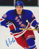 RYAN BOURQUE SIGNED NEW YORK RANGERS 8X10 PHOTO