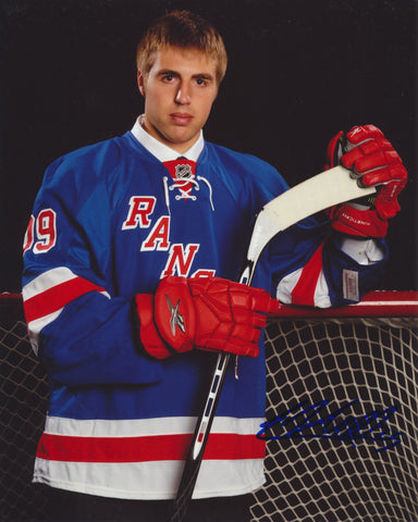 ETHAN WEREK SIGNED NEW YORK RANGERS 8X10 PHOTO