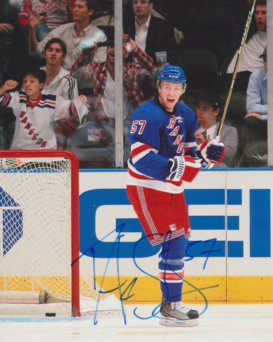 DEREK STEPAN SIGNED NEW YORK RANGERS 8X10 PHOTO