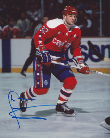 LOU FRANCESCHETTI SIGNED WASHINGTON CAPITALS 8X10 PHOTO