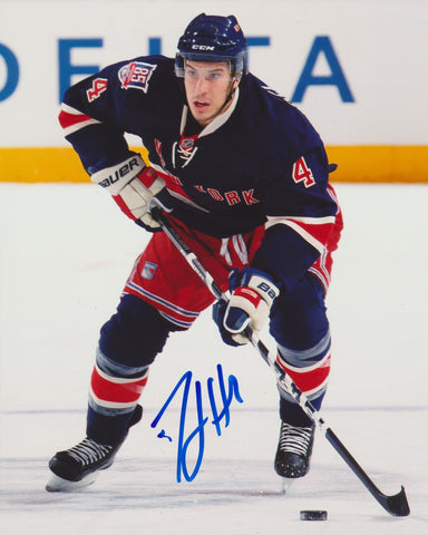 MICHAEL DEL ZOTTO SIGNED NEW YORK RANGERS 8X10 PHOTO 3