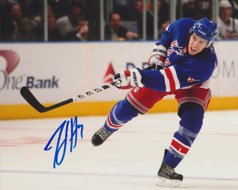 MICHAEL DEL ZOTTO SIGNED NEW YORK RANGERS 8X10 PHOTO 4