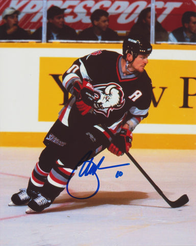 BRAD MAY SIGNED BUFFALO SABRES 8X10 PHOTO