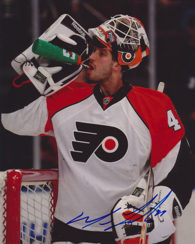 MICHAEL LEIGHTON SIGNED PHILADELPHIA FLYERS 8X10 PHOTO