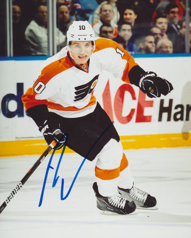 BRAYDEN SCHENN SIGNED PHILADELPHIA FLYERS 8X10 PHOTO