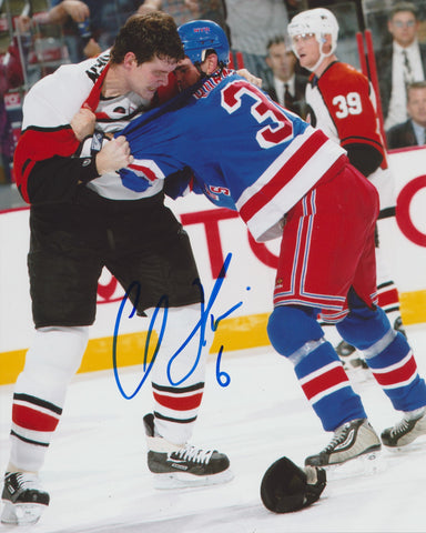 CHRIS THERIEN SIGNED PHILADELPHIA FLYERS 8X10 PHOTO 2