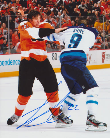 LUKE SCHENN SIGNED PHILADELPHIA FLYERS 8X10 PHOTO