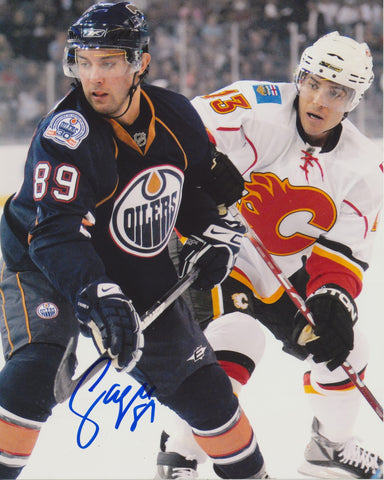 SAM GAGNER SIGNED EDMONTON OILERS 8X10 PHOTO