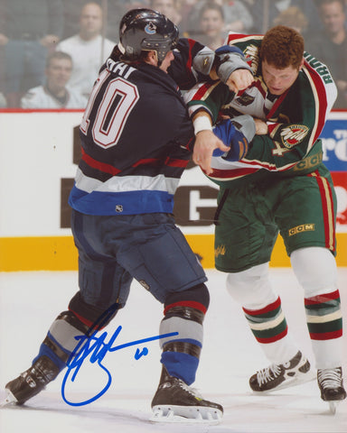 BRAD MAY SIGNED VANCOUVER CANUCKS 8X10 PHOTO