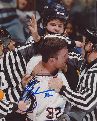 BRAD MAY SIGNED VANCOUVER CANUCKS 8X10 PHOTO 2