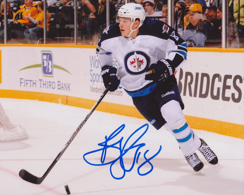 BRYAN LITTLE SIGNED WINNIPEG JETS 8X10 PHOTO