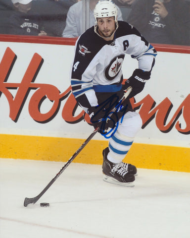 ZACH BOGOSIAN SIGNED WINNIPEG JETS 8X10 PHOTO