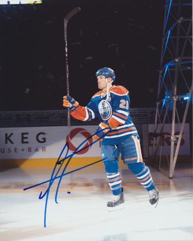 ANDREW FERENCE SIGNED EDMONTON OILERS 8X10 PHOTO