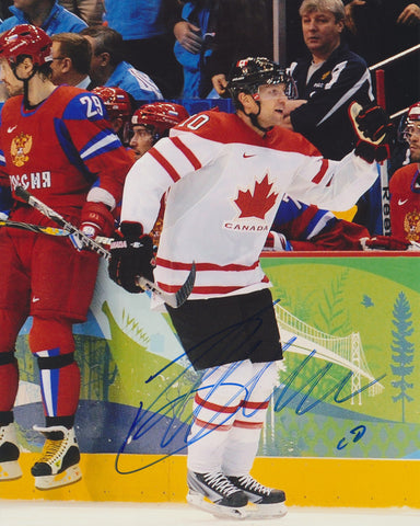 BRENDEN MORROW SIGNED TEAM CANADA 8X10 PHOTO