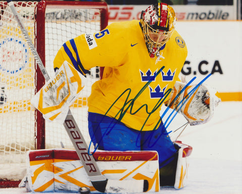 JACOB MARKSTROM SIGNED TEAM SWEDEN 8X10 PHOTO