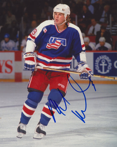 MIKE MODANO SIGNED TEAM USA 8X10 PHOTO