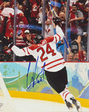 COREY PERRY SIGNED TEAM CANADA 8X10 PHOTO