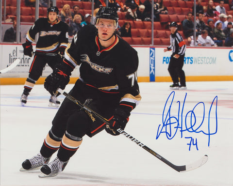 PETER HOLLAND SIGNED ANAHEIM DUCKS 8X10 PHOTO