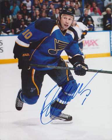 BRENDEN MORROW SIGNED ST. LOUIS BLUES 8X10 PHOTO