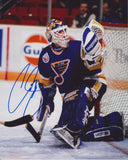 CURTIS JOSEPH SIGNED ST. LOUIS BLUES 8X10 PHOTO