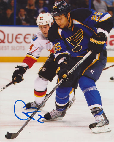 CHRIS STEWART SIGNED ST. LOUIS BLUES 8X10 PHOTO 3