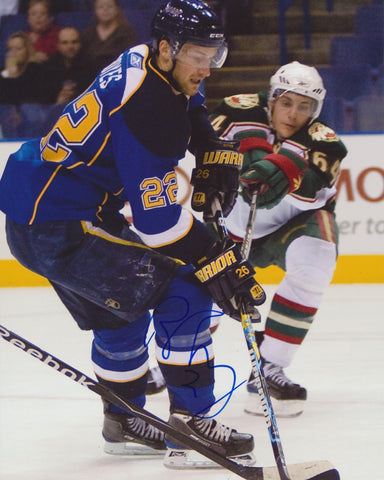 BRAD BOYES SIGNED ST. LOUIS BLUES 8X10 PHOTO 4