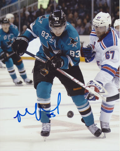 MATTHEW NIETO SIGNED SAN JOSE SHARKS 8X10 PHOTO