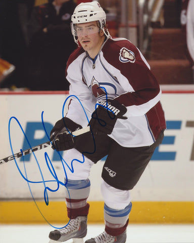 PETER MUELLER SIGNED COLORADO AVALANCHE 8X10 PHOTO