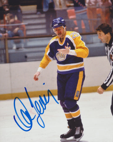 DAVE LEWIS SIGNED LOS ANGELES KINGS 8X10 PHOTO