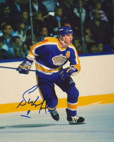 BERNIE NICHOLLS SIGNED LOS ANGELES KINGS 8X10 PHOTO 2