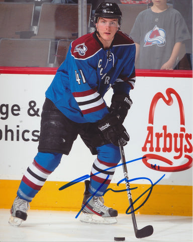 TYSON BARRIE SIGNED COLORADO AVALANCHE 8X10 PHOTO