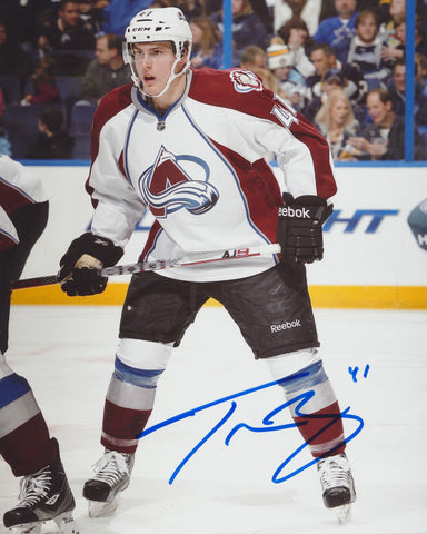 TYSON BARRIE SIGNED COLORADO AVALANCHE 8X10 PHOTO 3