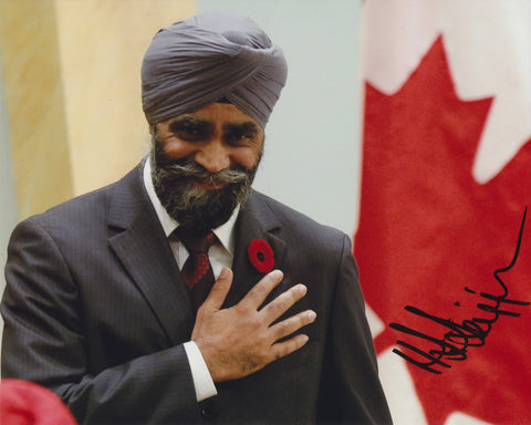 HARJIT SAJJAN SIGNED CANADIAN DEFENCE MINISTER 8X10 PHOTO 3