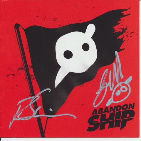 KNIFE PARTY SIGNED ABANDON SHIP CD COVER