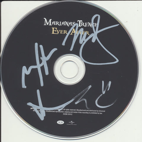 MARIANAS TRENCH SIGNED EVER AFTER CD DISK