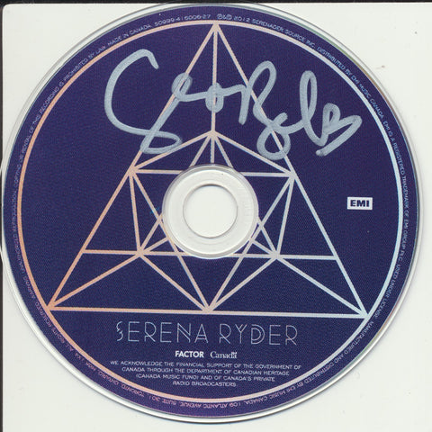 SERENA RYDER SIGNED HARMONY CD DISK