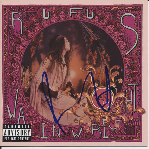 RUFUS WAINWRIGHT SIGNED WANT TWO CD COVER