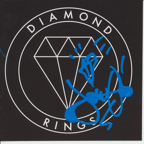 DIAMOND RINGS JOHN O'REGAN SIGNED FREE DIMENSIONAL CD BOOKLET