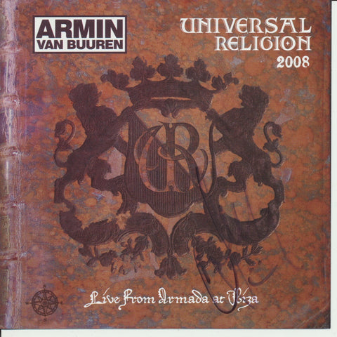 ARMIN VAN BUUREN SIGNED UNIVERSAL RELIGION CHAPTER 3 CD COVER