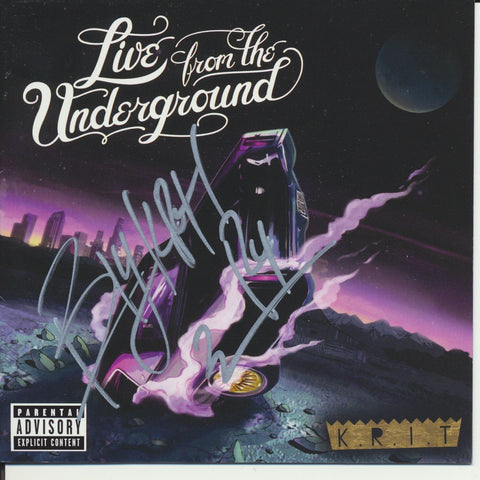 BIG KRIT SIGNED LIVE FROM THE UNDERGROUND CD COVER