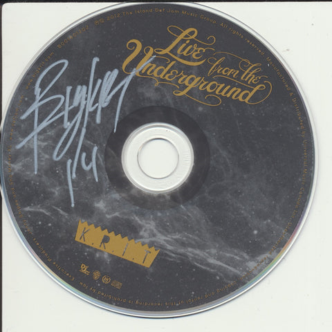 BIG KRIT SIGNED LIVE FROM THE UNDERGROUND CD DISK