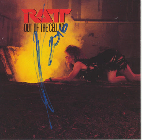 STEPHEN PEARCY SIGNED RATT OUT OF THE CELLAR CD COVER