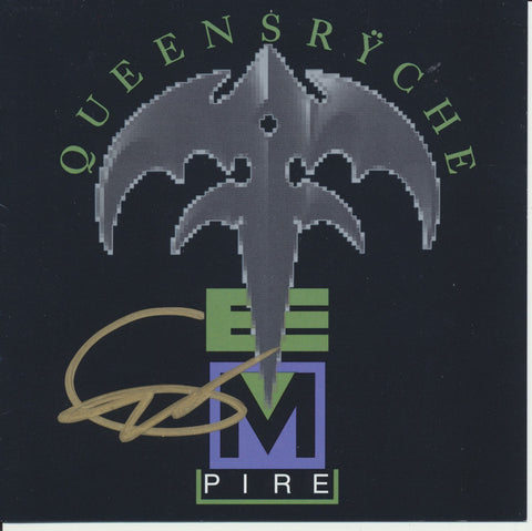 GEOFF TATE SIGNED QUEENSRYCHE EMPIRE CD COVER