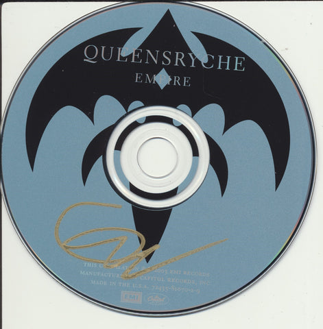 GEOFF TATE SIGNED QUEENSRYCHE EMPIRE CD DISK