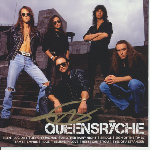 GEOFF TATE SIGNED QUEENSRYCHE ICON CD COVER