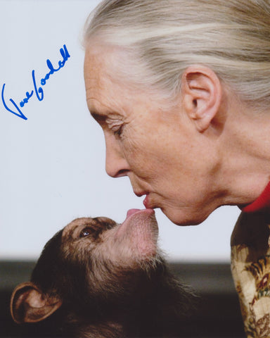 DR. JANE GOODALL SIGNED 8X10 PHOTO 2