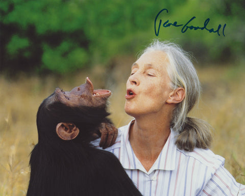 DR. JANE GOODALL SIGNED 8X10 PHOTO 4